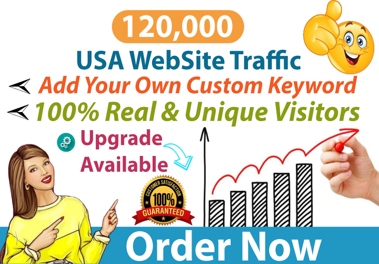 120000 USA Organic Web Traffic
