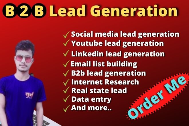 I will do b2b lead generation for your any business niche and targeted email list building 