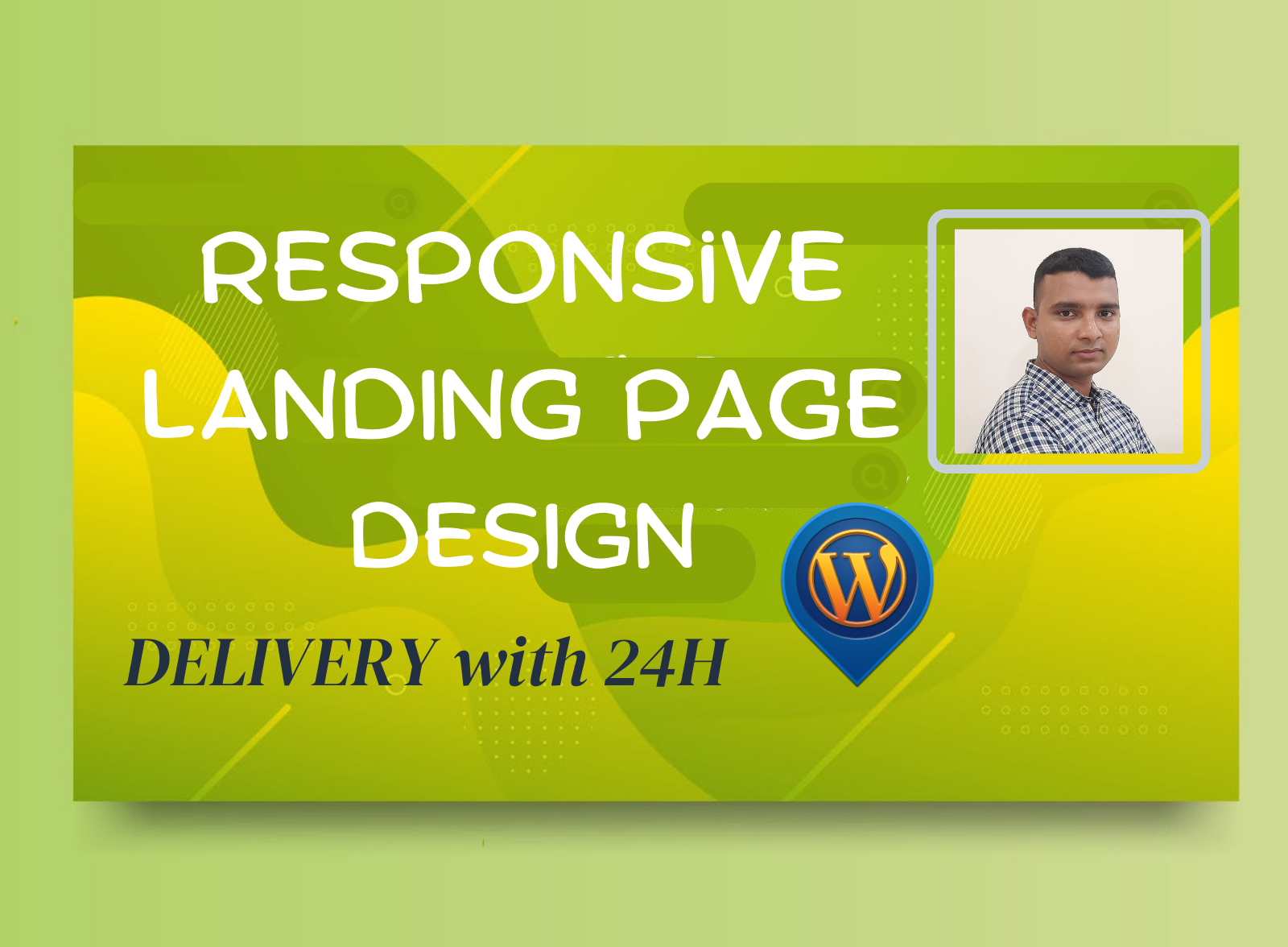 I will design a responsive wordpress landing page or ...