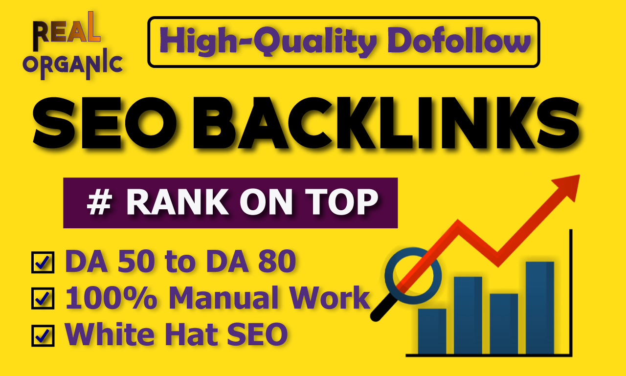 I will create High Quality dofollow SEO Backlinks, link building for google ranking