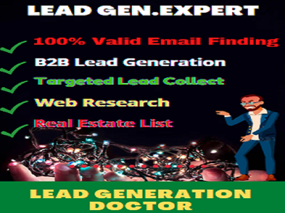 I will lead generation expert work project