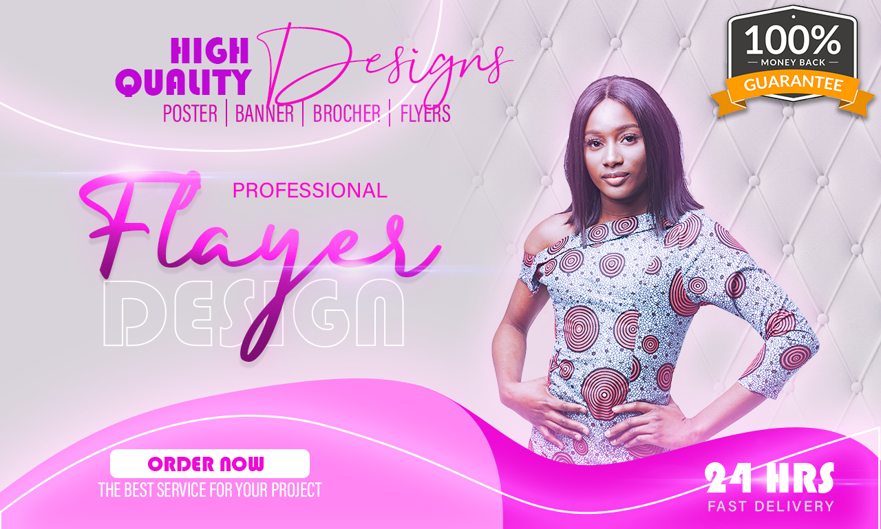 design a professional flyer, banner, poster, social media post or brochure for your business
