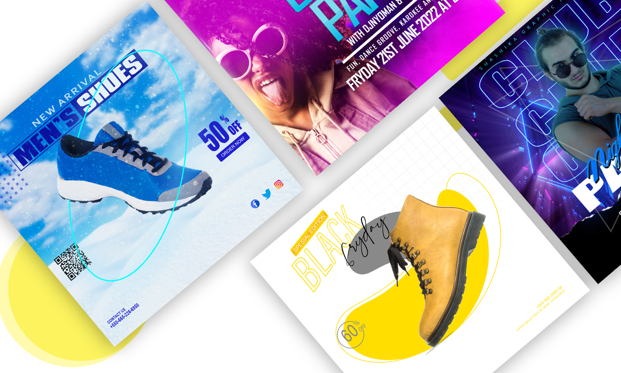 design a professional flyer, banner, poster, social media post or brochure for your business