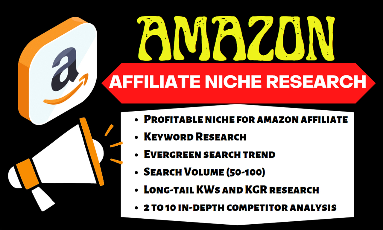 Amazon affiliate niche research and amazon niche keyword research