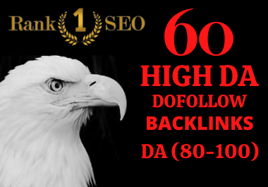  I will build manually 60 high authority backlinks DA80+