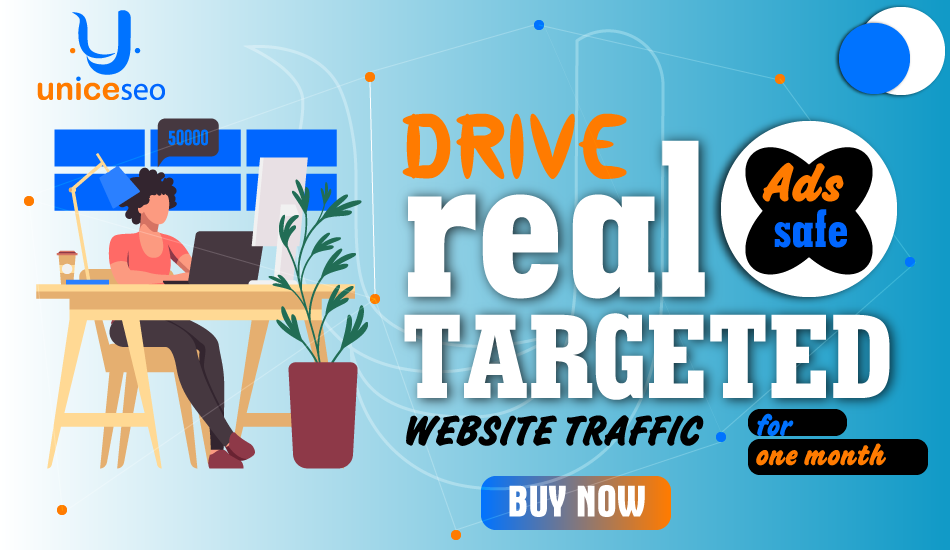 Drive real targeted website traffic for one month