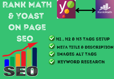 I will do wordpress on page SEO optimization with yoast SEO & rankmath Plugin