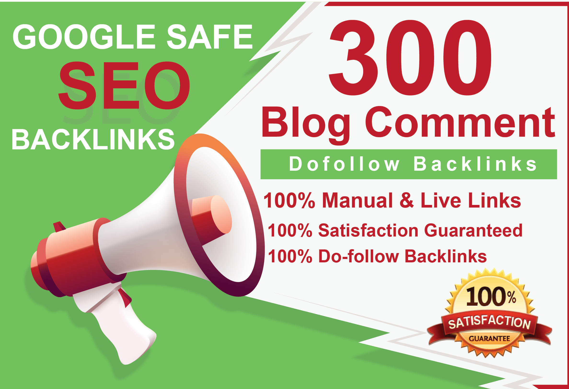 I will create 300 high quality dofollow blog comments backlinks