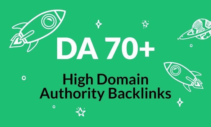 I will build 50 da 70 high power backlinks