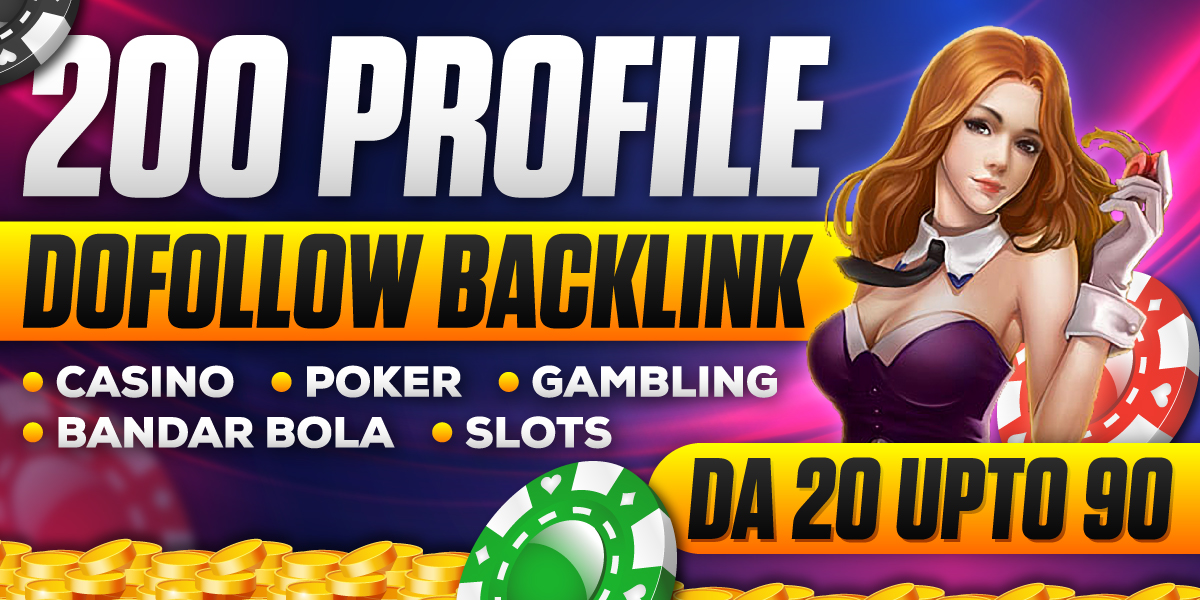 200 profile dofollow backlink with high da 20 upto 90
