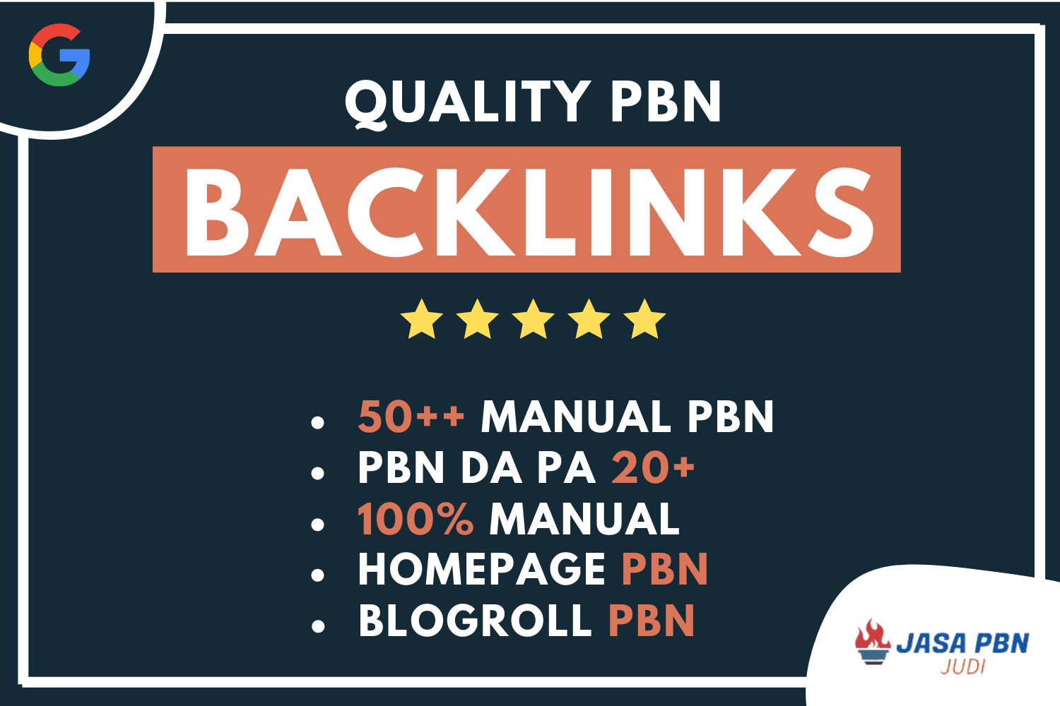 50++ HOMEPAGE / BLOGROLL PBN Dofollow Backlinks