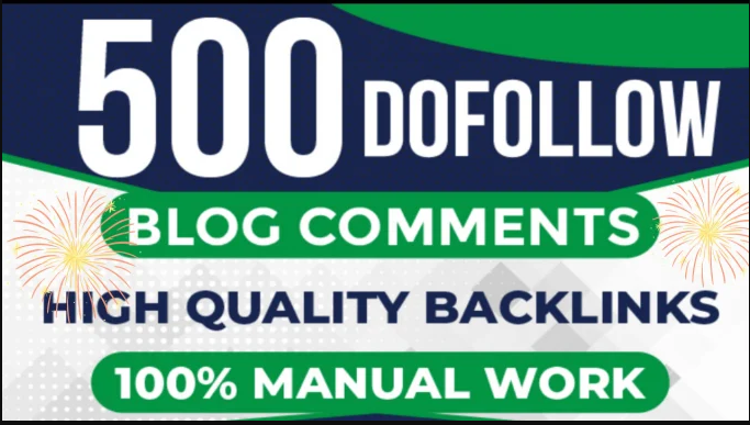 500 Blog Comment High Quality Do follow unique Domain