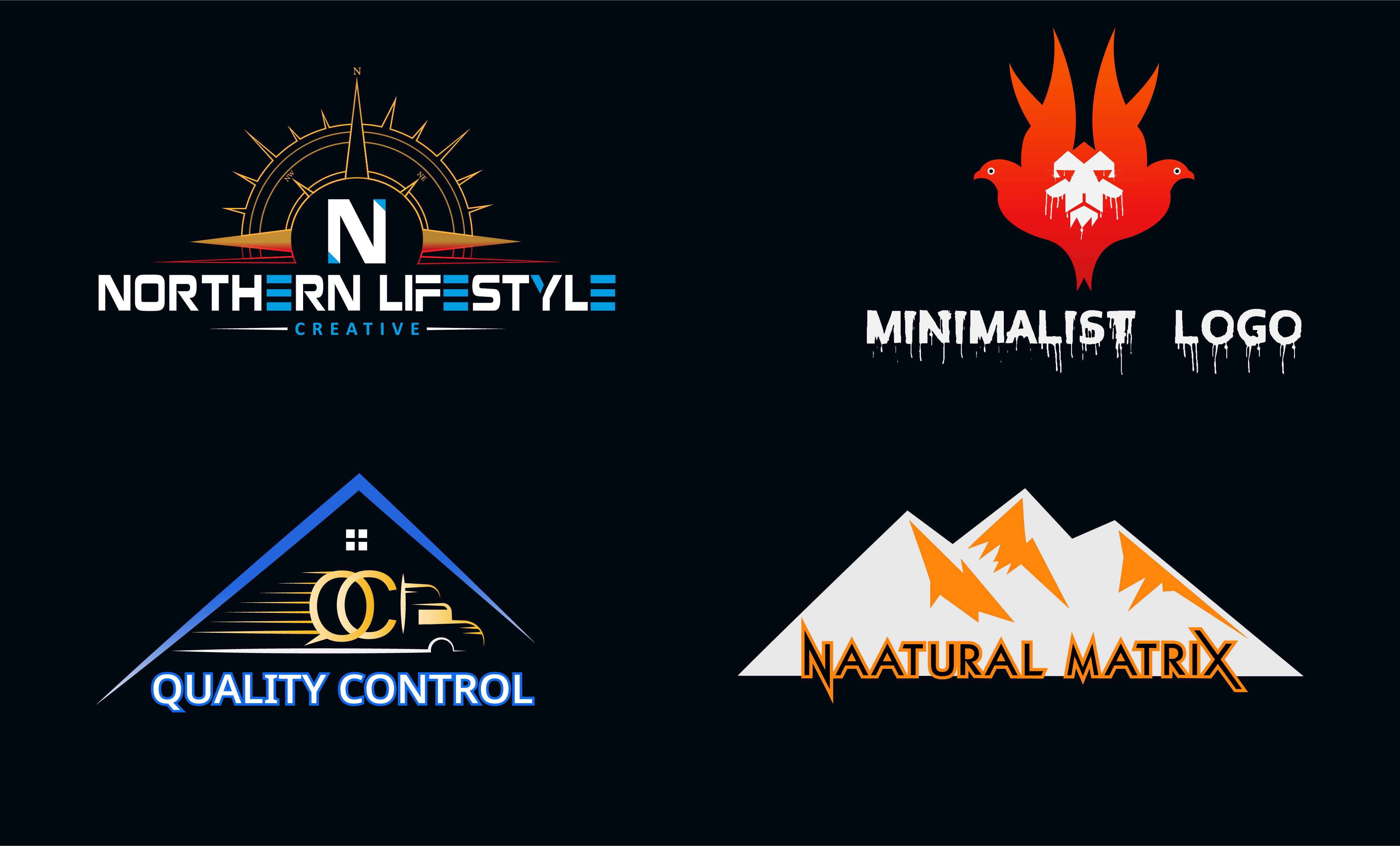 I will do 3 creative modern minimalist logo design