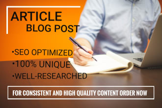 I will write SEO blogs and articles for your business in 24hrs