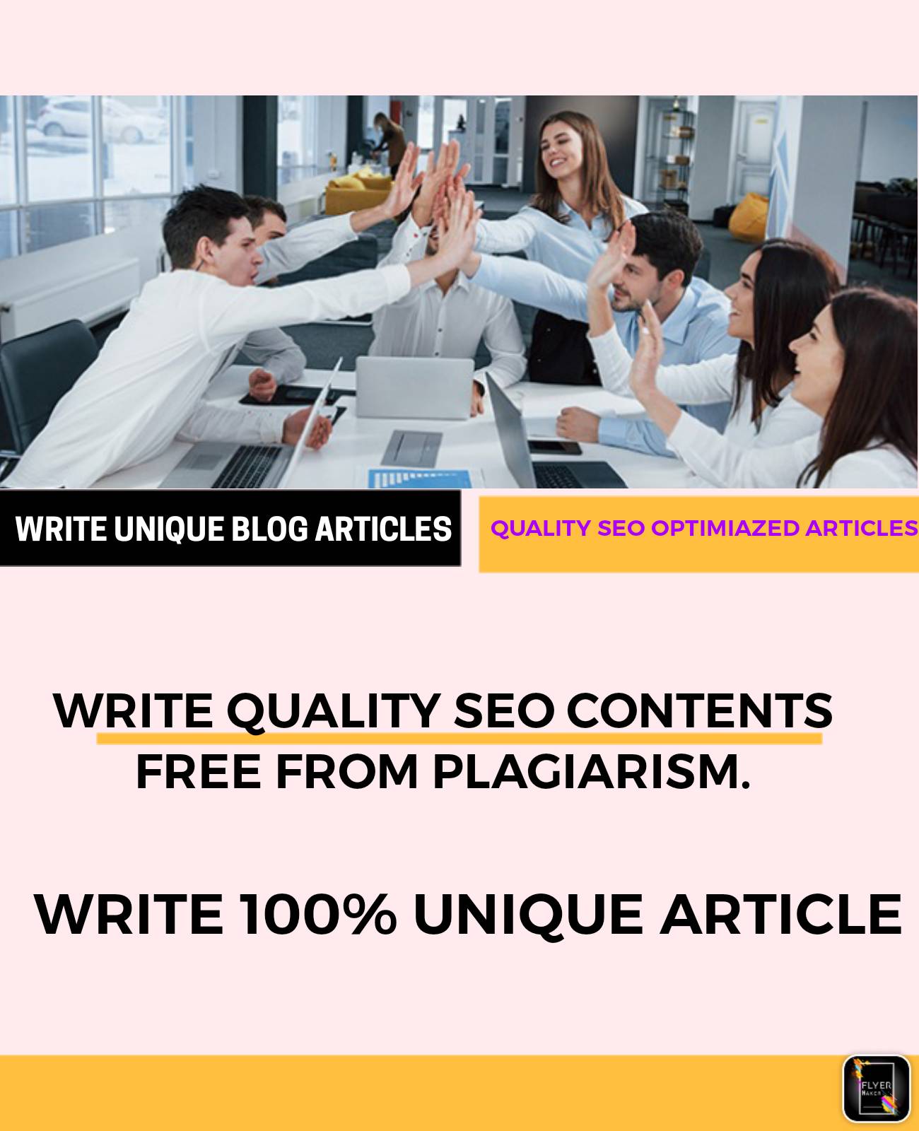 100 unique Content/article writing