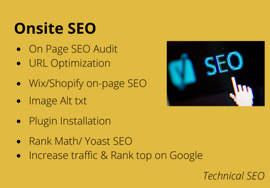 I will fix On-page SEO by using rank math for the WordPress,Yoast