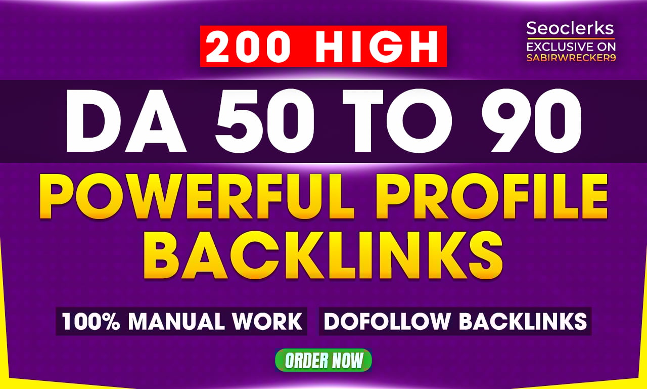 Get 200 Premium Profile Backlinks Service to Improve ...