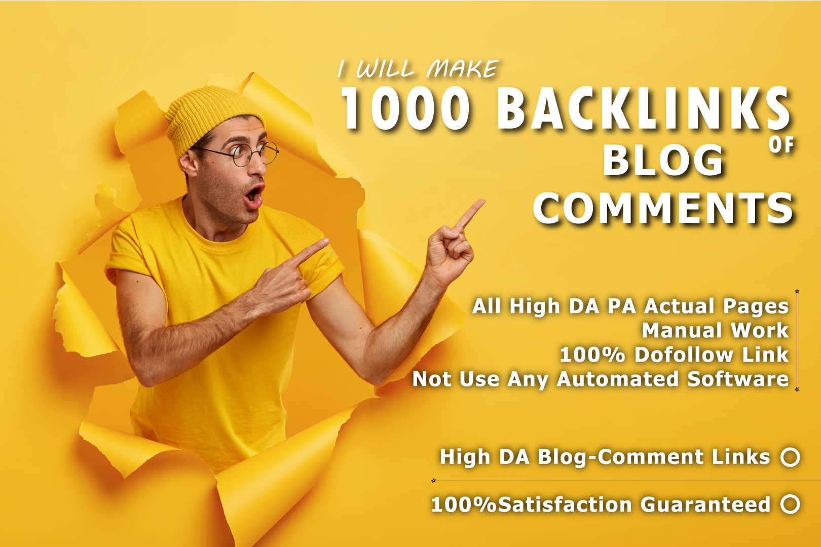 I will make 1000 Do follow blog comments Powerful Backlinks 