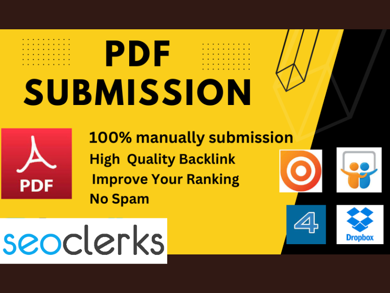 I will submit PDF/Article submission to high authorit...