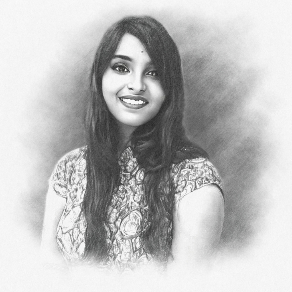 Turn your photo into digital pencil sketch within 1 hour