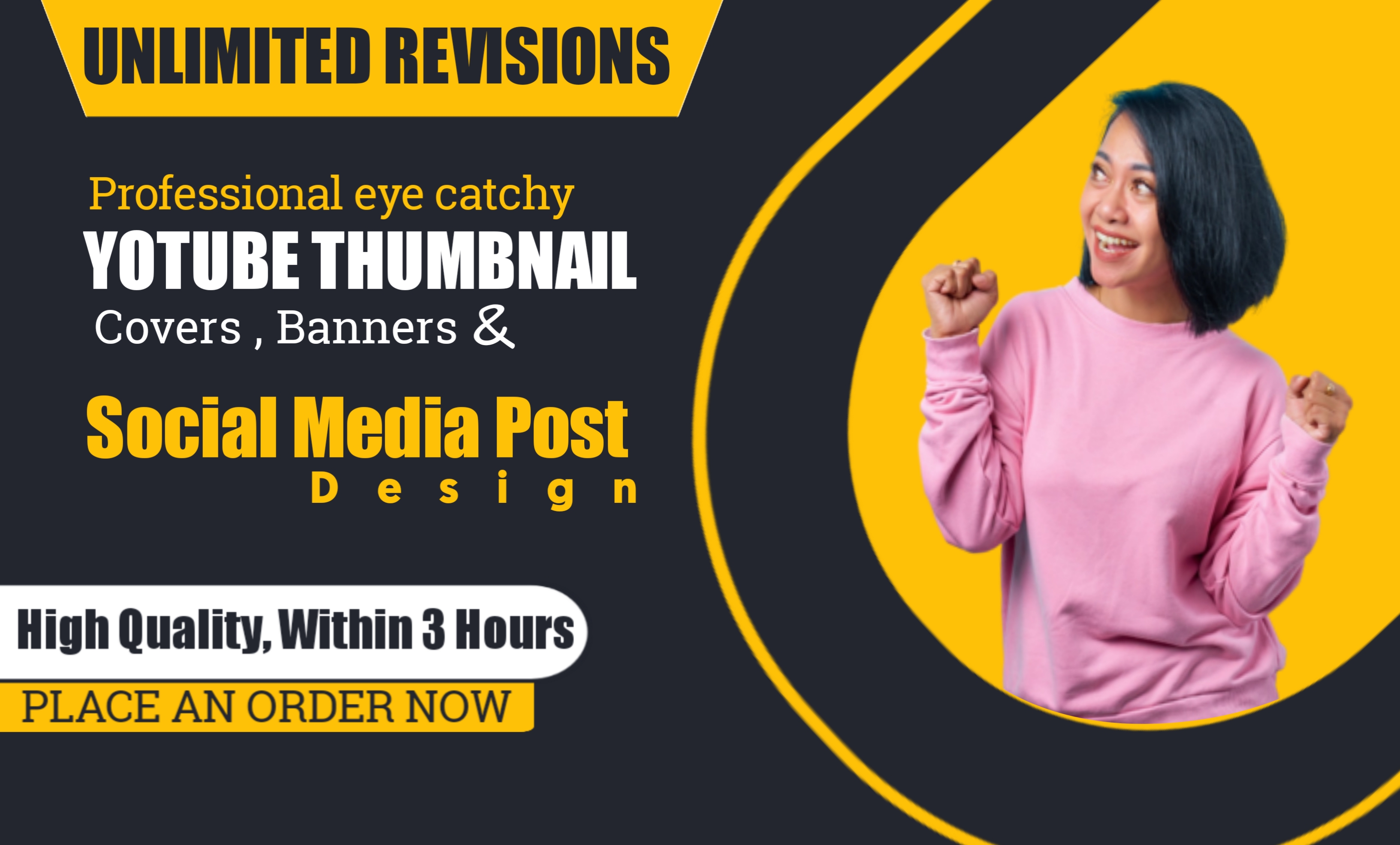 I will create thumbnail all social media post covers banners