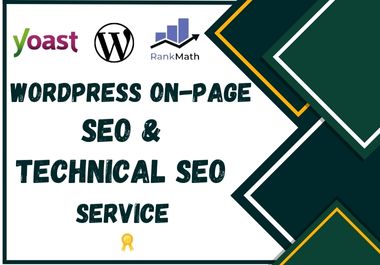 Complete WordPress onpage SEO and technical SEO optimization