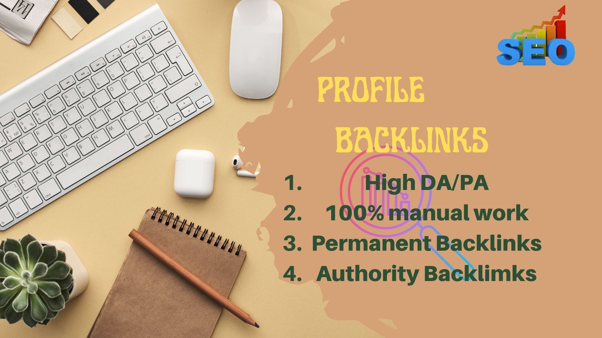 I will create 20 quality profile backlinks