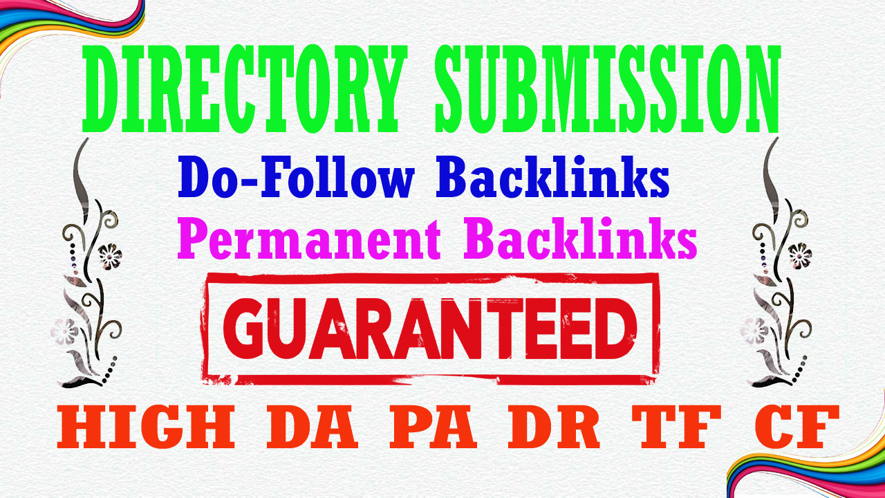 Manually 110 Live Directory Submissions on Instant authorize directories For Google Ranking 