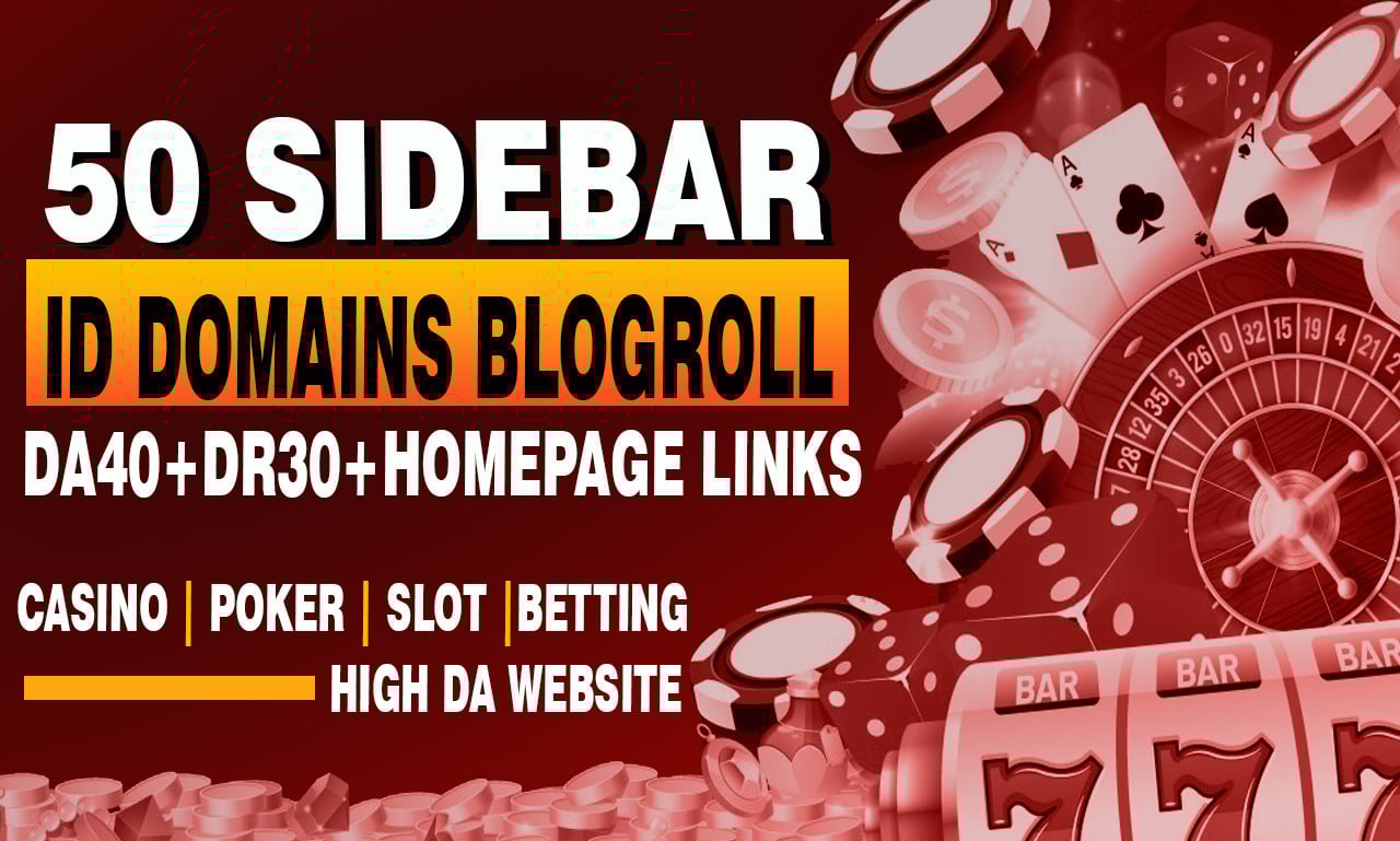 Powerful Casino & Poker SEO &ndash; 50 ID PBN Blogroll / Sidebar / Footer Links