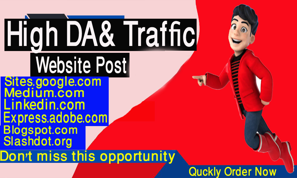 60 Web 2 0 + Article Submission Backlinks in High DA & Traffic Website manually Post