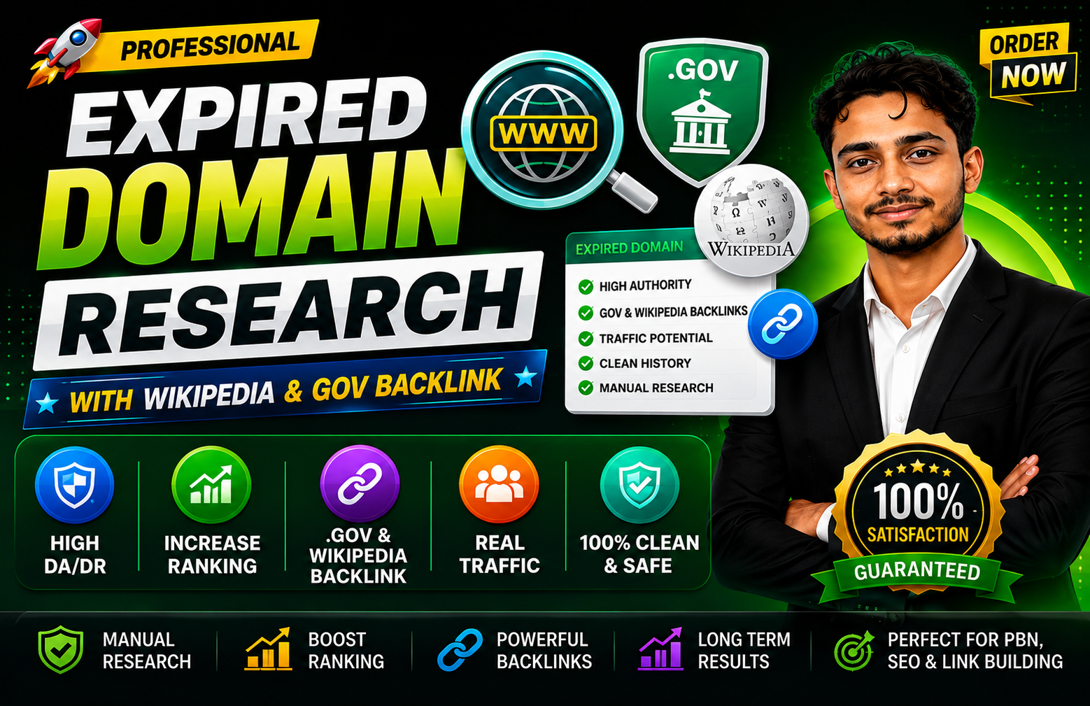 Find Powerful Expired Domains with Wikipedia & .Gov Referring Domain