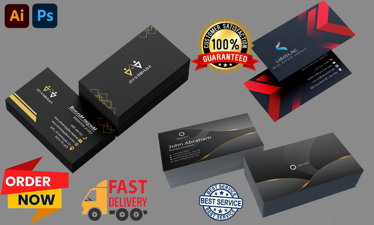 I will do modern, minimalist, luxury business card and logo design 
