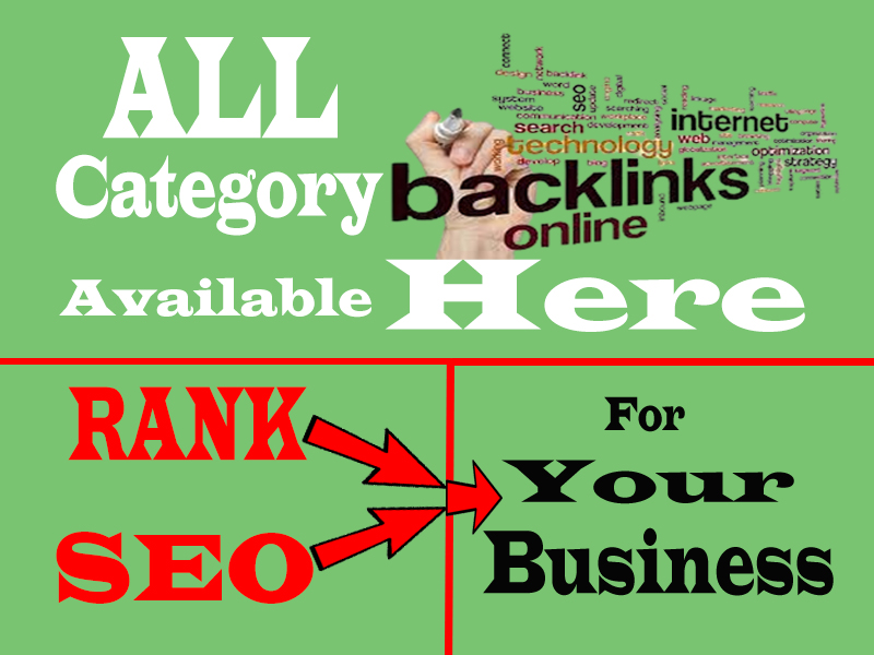 Rank for your website permanent DA 60 to 90 HQ 60 backlinks setup and indexable backlink