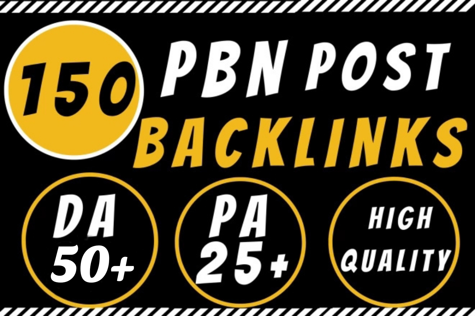 150 PBN On DA 50 Plus High Quality Homepage Backlinks