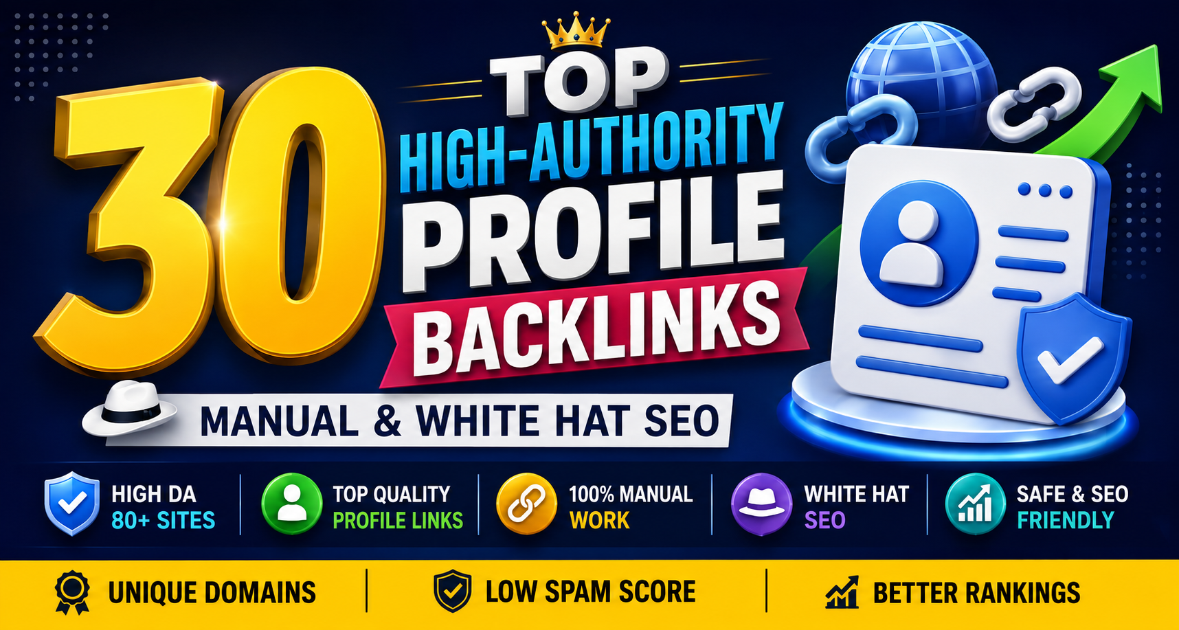 30 Top High-Authority Pr0file Backlinks | Manual White Hat SEO