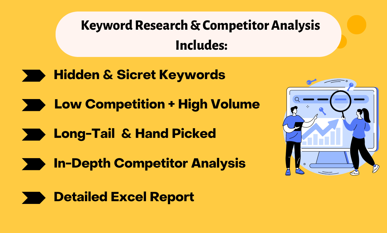 I will do 100 Low Competitive SEO Keyword Research and Competitor Analysis