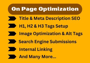 I will do On Page SEO and Resolve Technical Issues for WordPress Websites