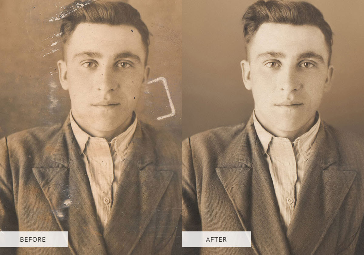 Restore retouch photo restoration, repair,fix professionally