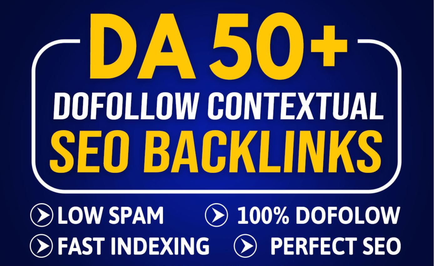 Premium DA50+ Handpicked & Manual 120+ Contextual Backlinks DA 90 to 50