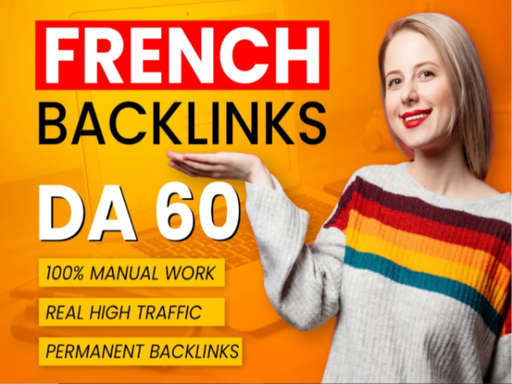 100 high Trust flow High TOP Rank French .fr SEO High Domain Local France Backlinks DA50+