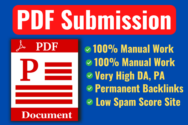 50 PDF submission backlinks provide with High DA site...