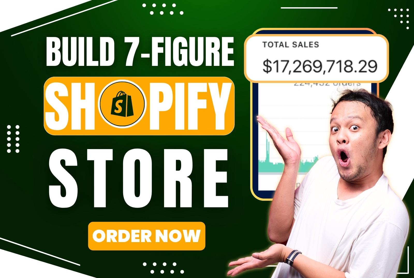 I will build a dropshipping shopify store or shopify website for passive income