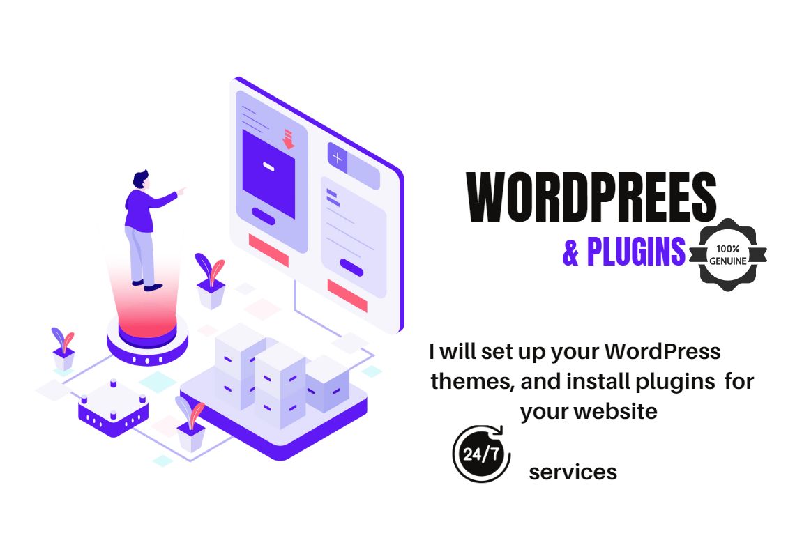 I will do Word press installation, theme set up, and plugins installations 