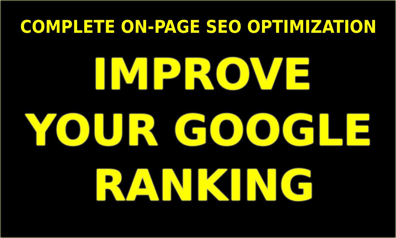I will complete on page SEO optimization service for google rankings