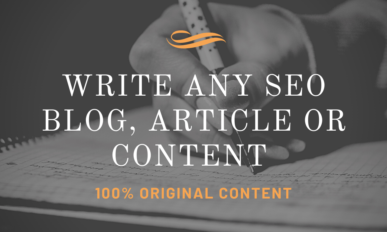 I will write any SEO blog, article or content