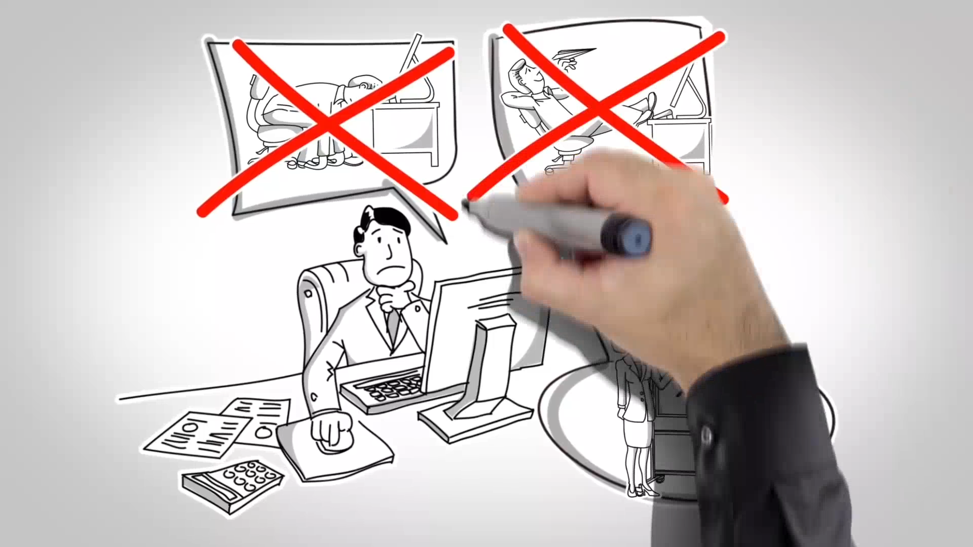 I will Create an Amazing Eye Catching Whiteboard Animation Video Explainer Video