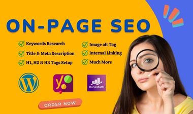 I will do On Page SEO with Yoast SEO or Rankmath plugins