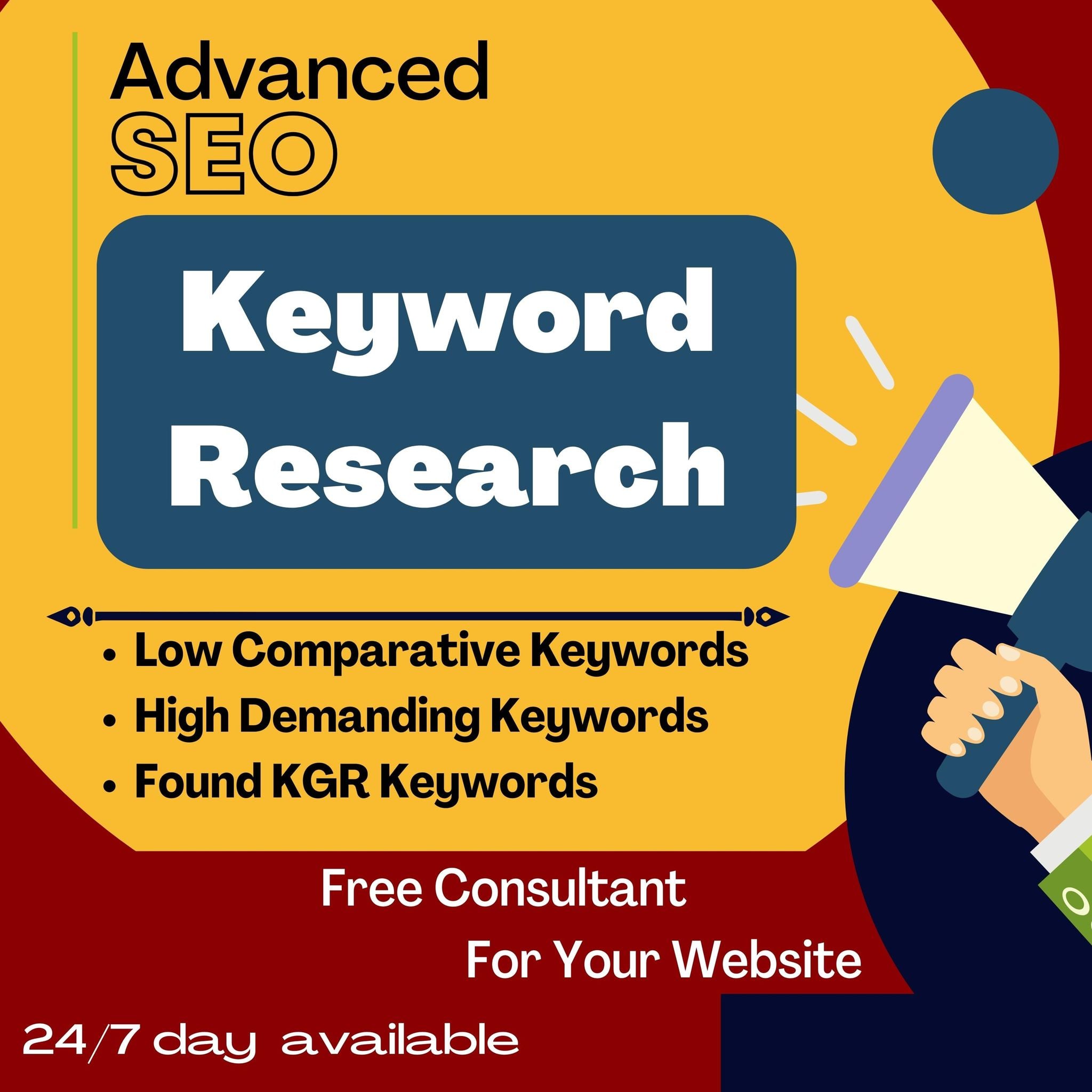 I will do best kgr keyword research using semrush and...