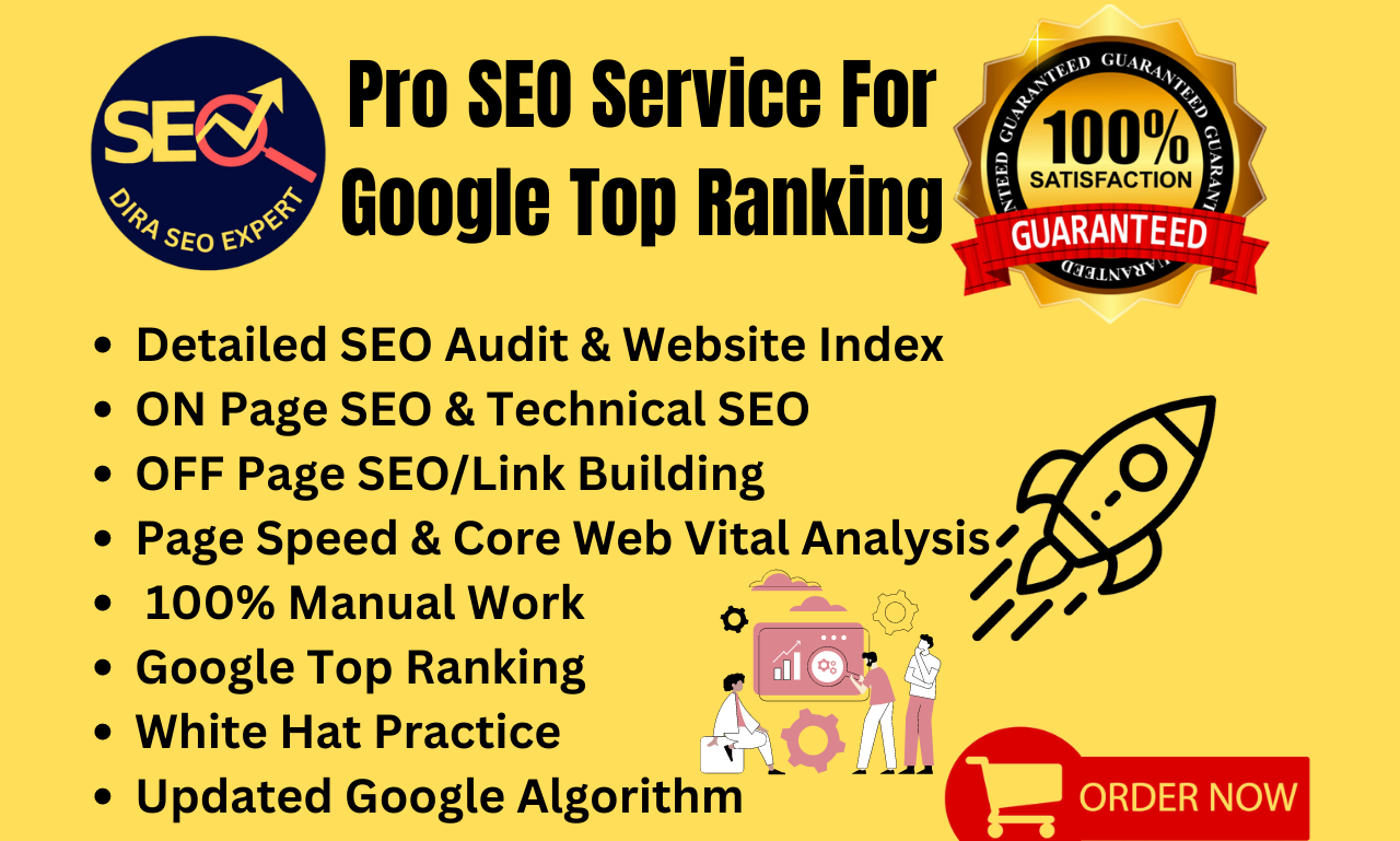 I will do pro SEO service for google top ranking