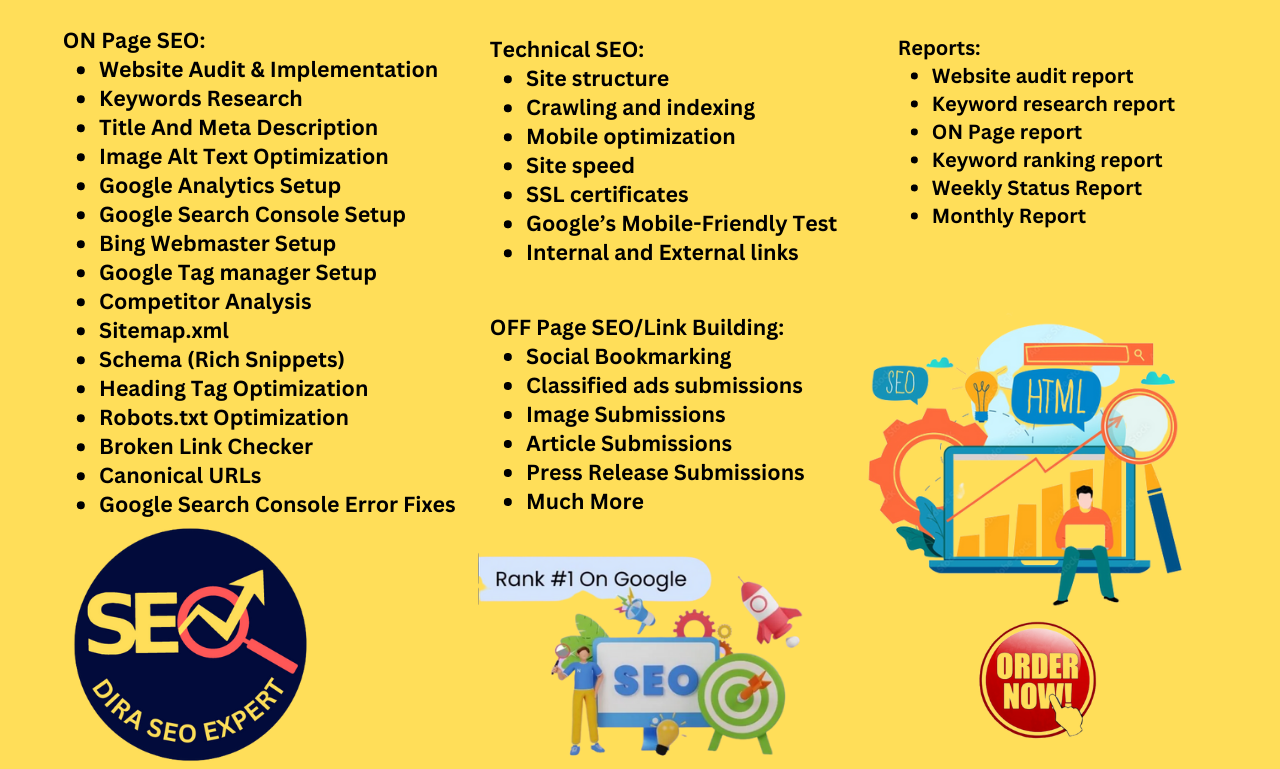 I will do pro SEO service for google top ranking